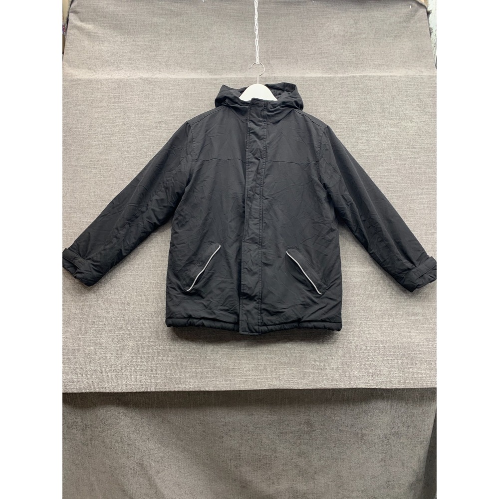 Old Navy 3 in 1 Jacket Kids XL 14-16 Black Fully Lined Hooded Full Zip Outerwear